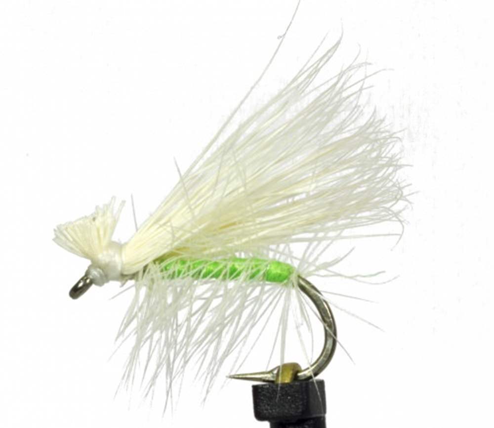 The Essential Fly Elk Hair Green/White Caddis Fishing Fly