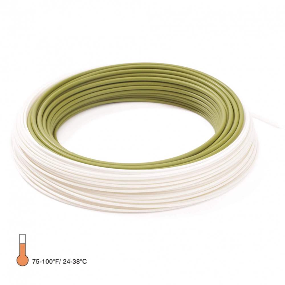 Rio Products Tropical Series Outbound Short Floating Ivory / Olive (Weight Forward) Wf9 Saltwater Fly Line (Length 100ft / 30m)