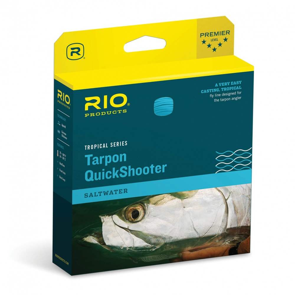 Rio Products Tropical Series Tarpon Quickshooter Floating Sea Grass / Sand (Weight Forward) Wf10 Tropical Saltwater Fly Line (Length 100ft / 30m)