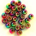Turrall Brass Beads Medium 3.3mm Rainbow Fly Tying Materials
