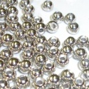 Turrall Brass Beads Medium 3.3mm Silver Fly Tying Materials