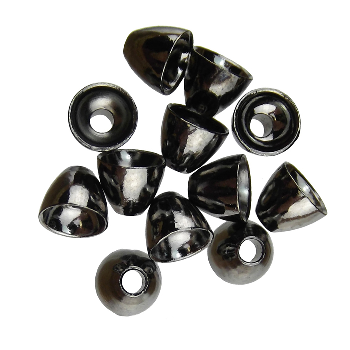 Turrall Tungsten Coneheads Large 6mm Black