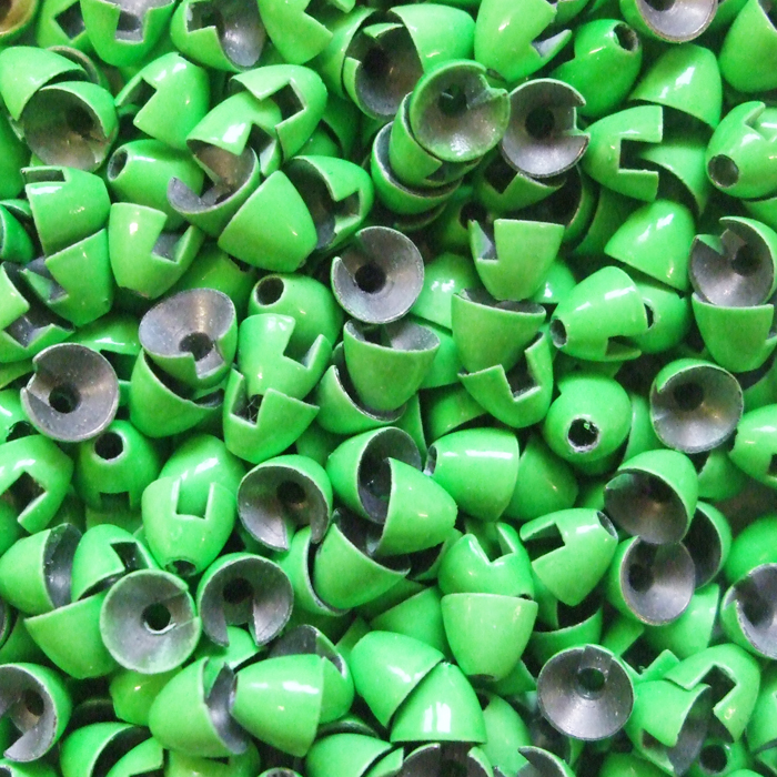 Turrall Tungsten Coneheads Medium 5mm Fluoro Green