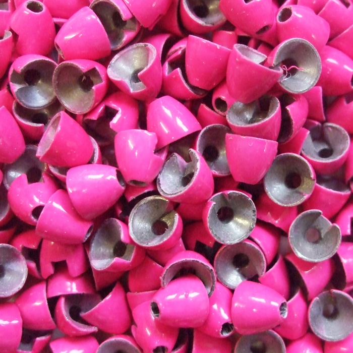Turrall Tungsten Coneheads Large 6mm Fluoro Pink