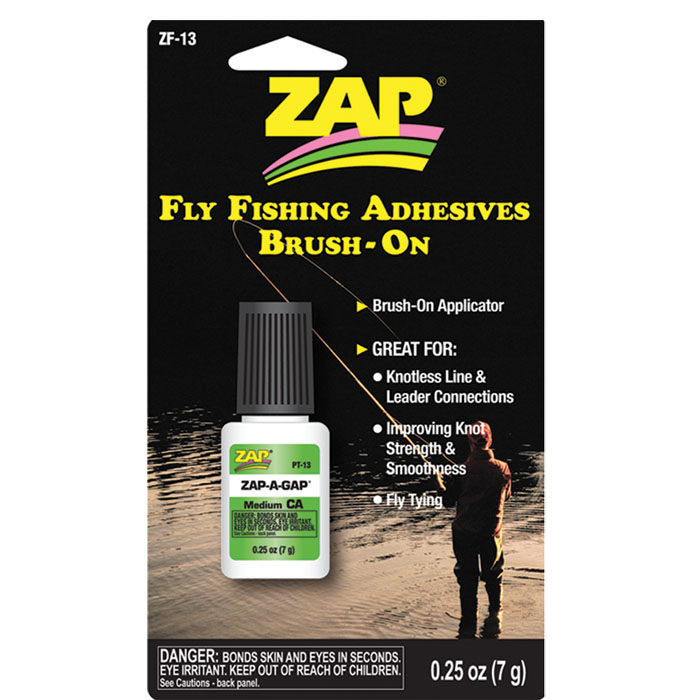 Zap A Gap Zap Fly Fishing Adhesive Brush-On Fly Tying Materials
